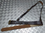 Vintage Sam Browne Brown Leather Belt & Shoulder Strap Dress Issue