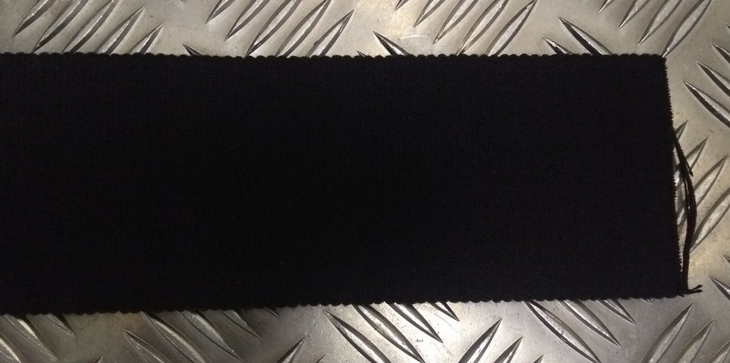RTR Stable Belt Material Black British Made Hardwearing Army Mil-Spec Webbing