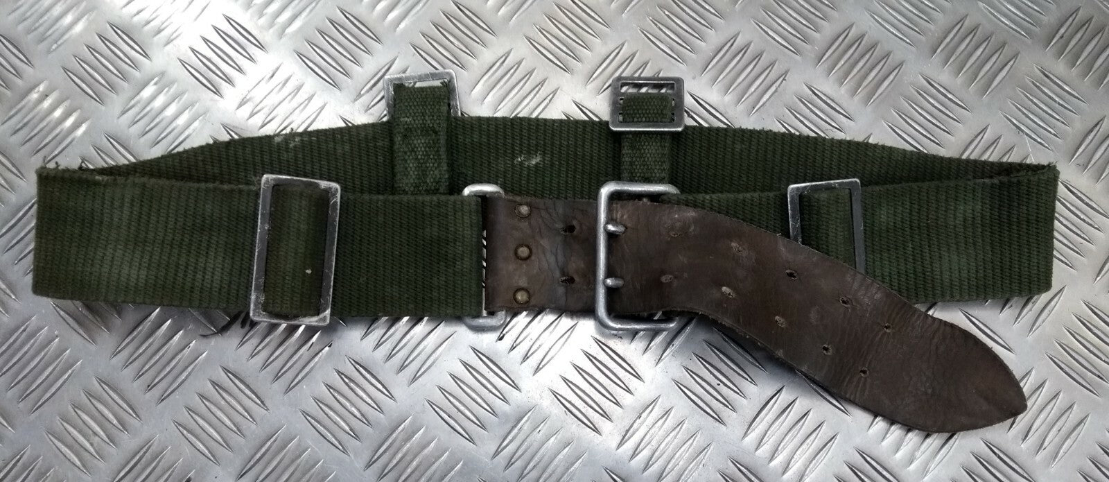 M39 Belt Utility Pouches & Harness WW2 Pattern Heavy Canvas Vintage Army Webbing
