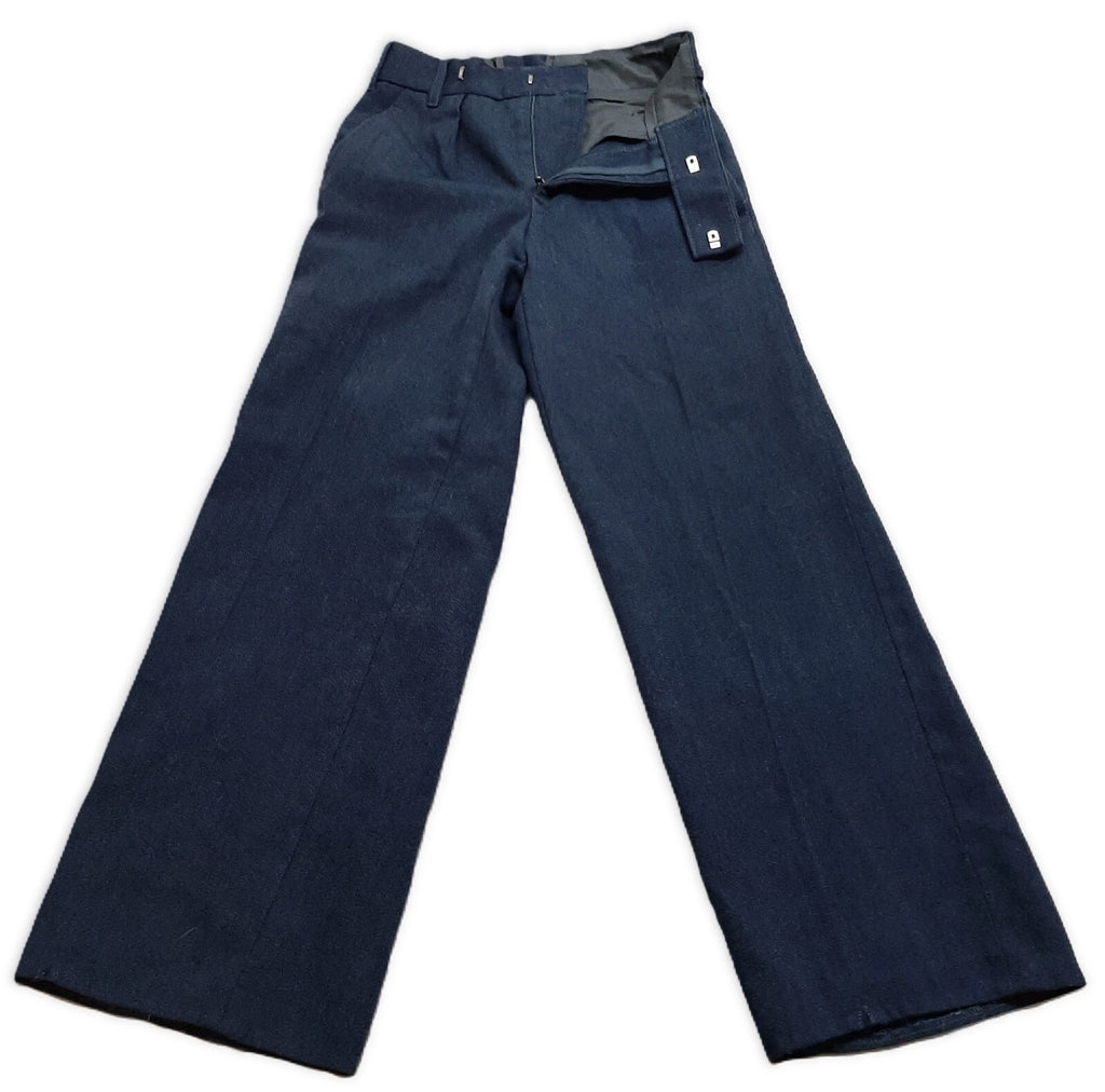 Vintage Trousers RAF Royal Air Force Dress Old Pattern Air Force Blue Grey Colour Waist 24"
