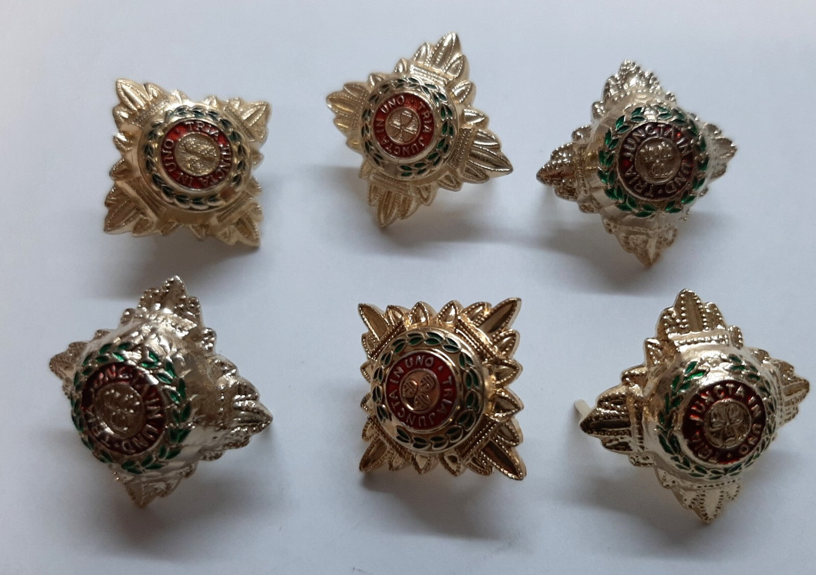 Army Rank Stars British Bath Pips Officer X6 Assorted Batch no Fittings