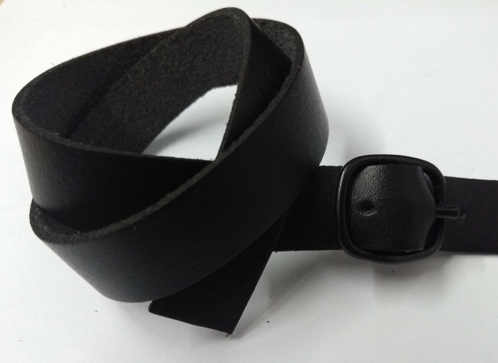 Genuine British Army Issue RHA Royal Horse Artillery 5/8" Leather Cap Strap