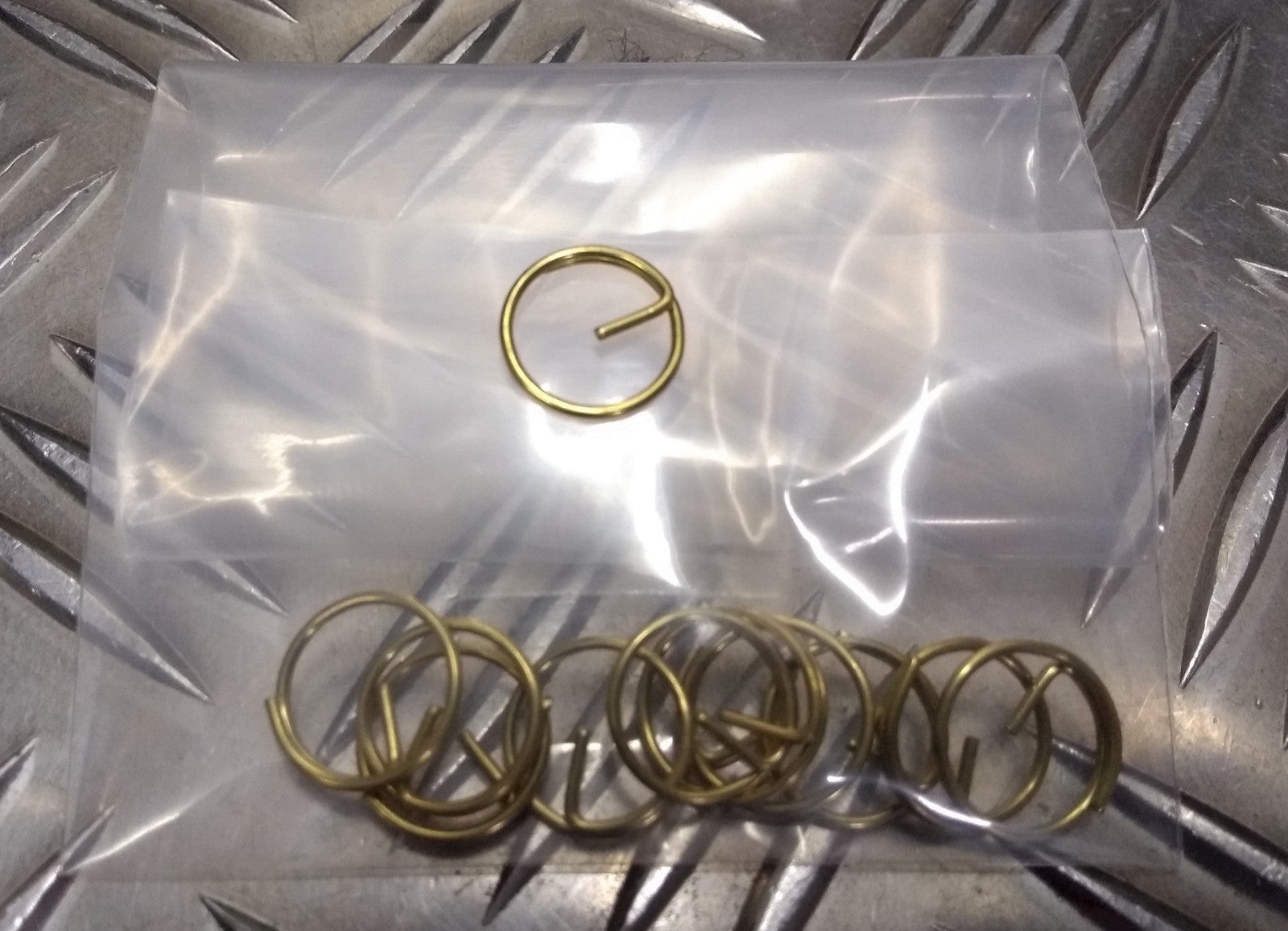 Metal Button Split Rings ½" Diameter