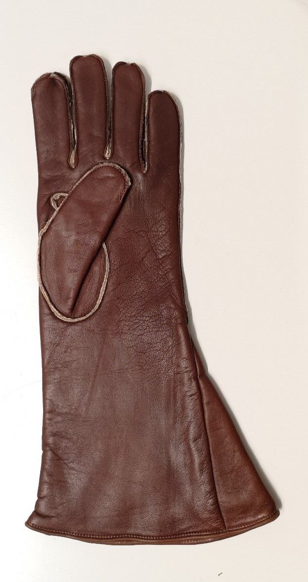 Vintage RAF Royal Air Force Pilot/Aircrew Brown Leather Glove Left Hand only Size 10
