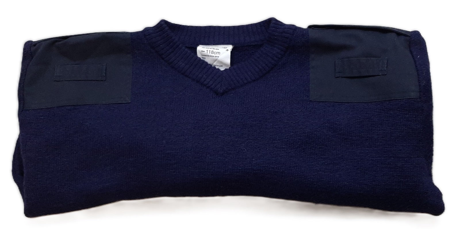 British Navy V-Neck Utility Jumper Sweater 80% Wool All Sizes