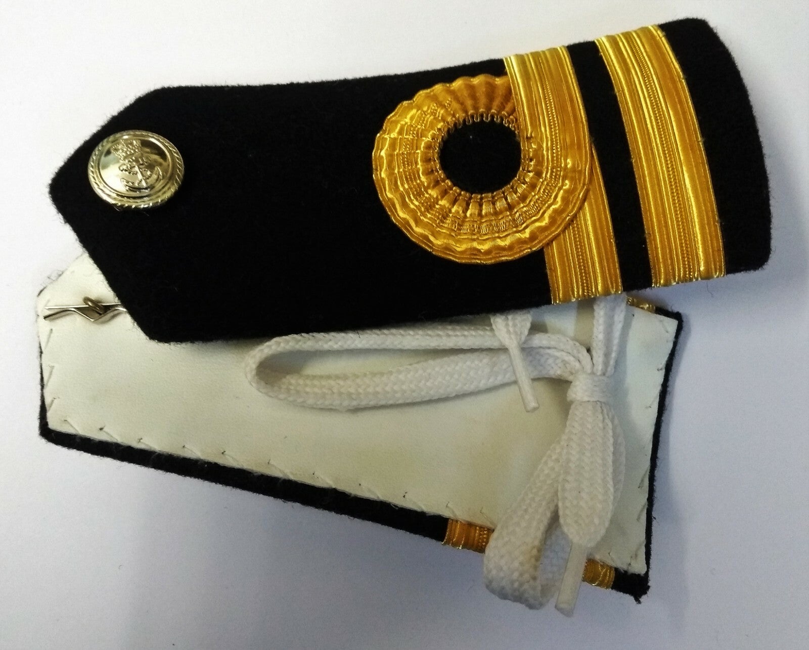 RN Shoulder Boards LT OFC Naval No1 Dress Lace Curls
