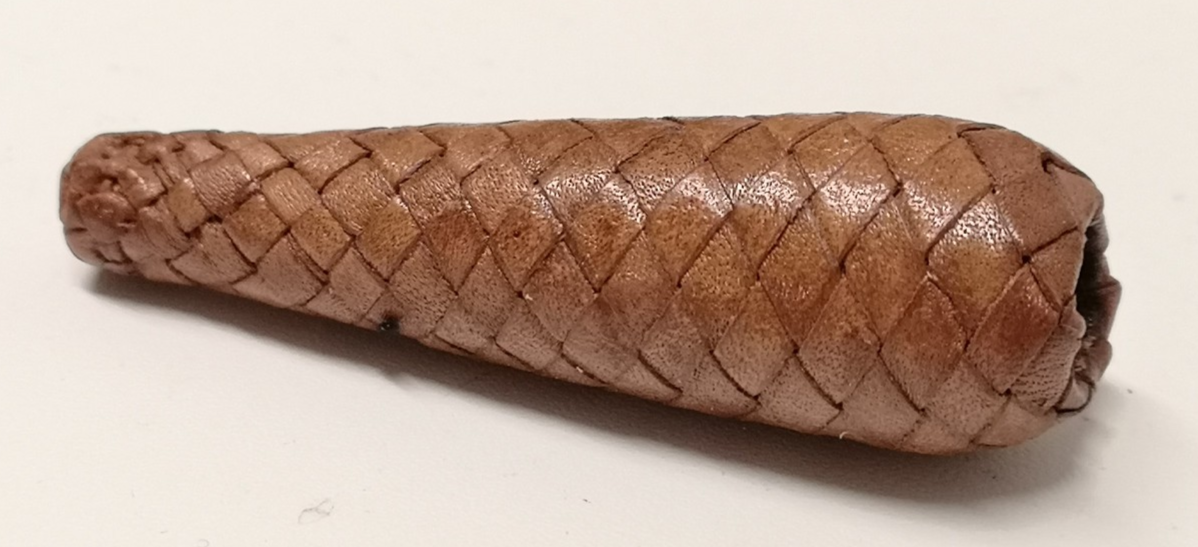 Sword Knot Acorn Light Brown Leather Bound Replacement Part