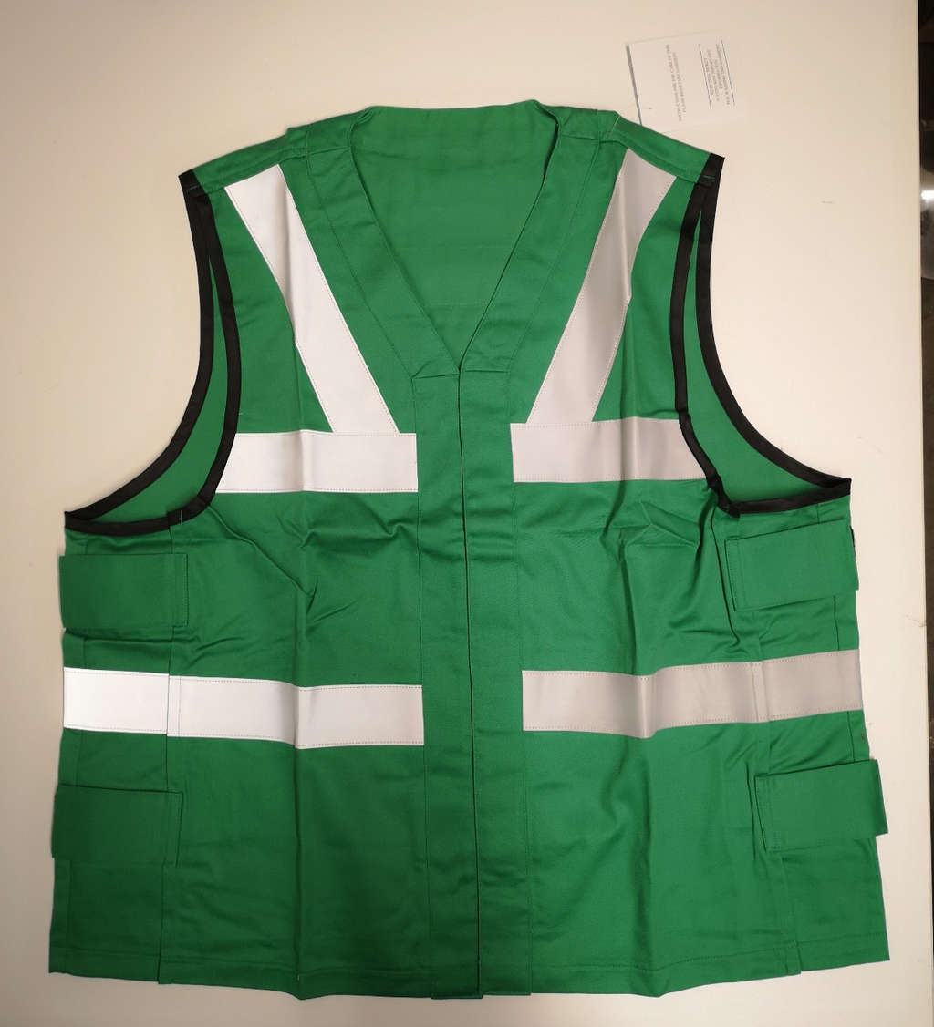 High Visibility Vest Surcoat Green or Blue Flight Deck Royal Navy RN