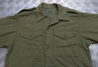 Vintage Combat Shirt British Olive Drab / Green Heavy Woolly Drill