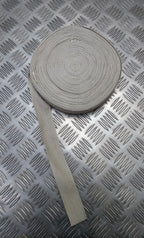 Light Khaki Style Worsted Knitted Tie 38mm Flat Braid Full 25m roll NEW