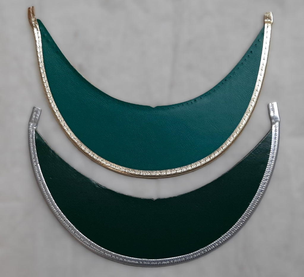 Officer Peak British Made Gold and Silver Bound Visor for Dress Hats