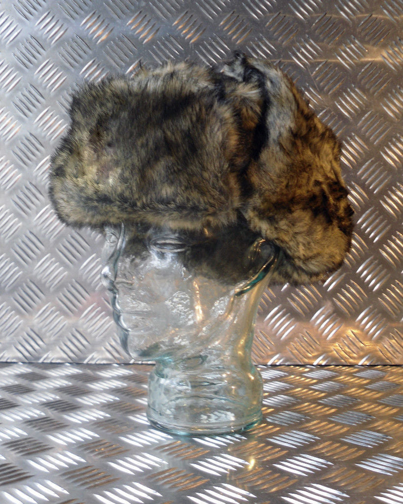 Soviet / USSR Brown Cossack Hat with Ear Flaps. All Sizes - NEW