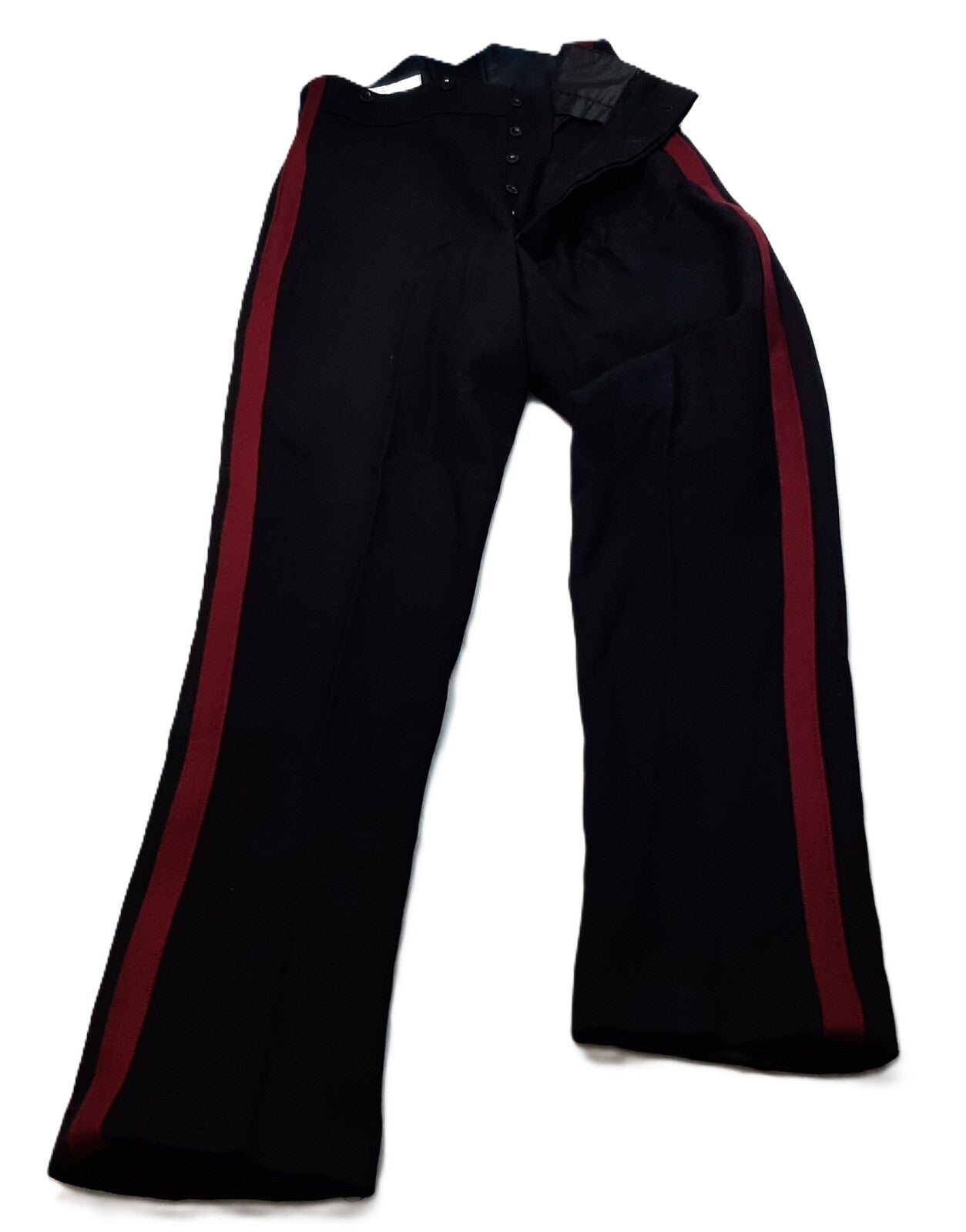 No1 Para Trousers Blues Cavalry Pattern 1" Maroon Stripe British Army W37"