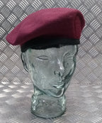 Maroon Beret Wool Genuine Hobson London Manufactures Sample 6 7/8