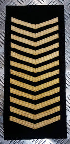 Genuine British Naval Royal Navy RN Gold Chevrons Patch badge - Brand New