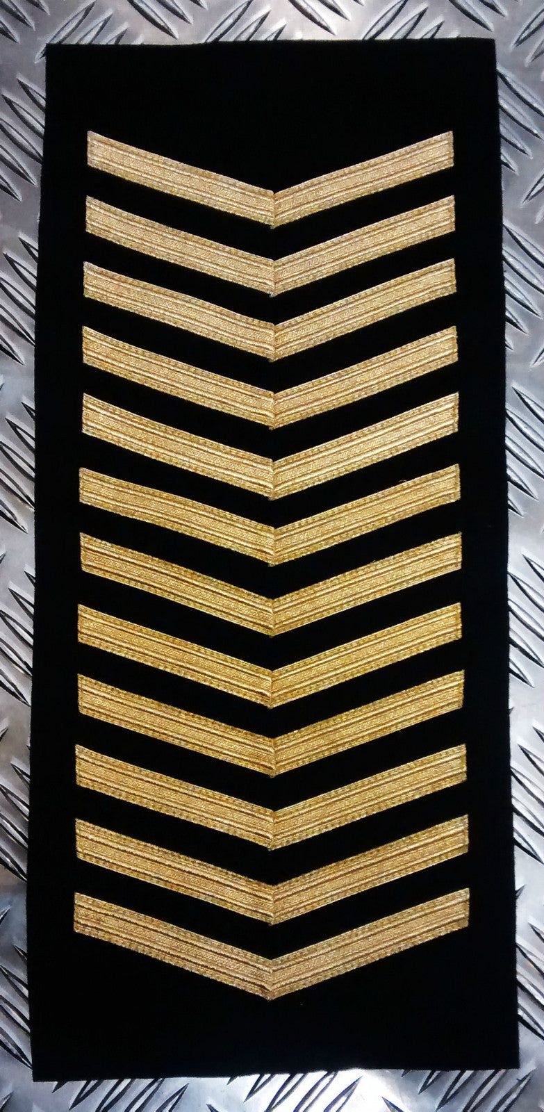 Genuine British Naval Royal Navy RN Gold Chevrons Patch badge - Brand New
