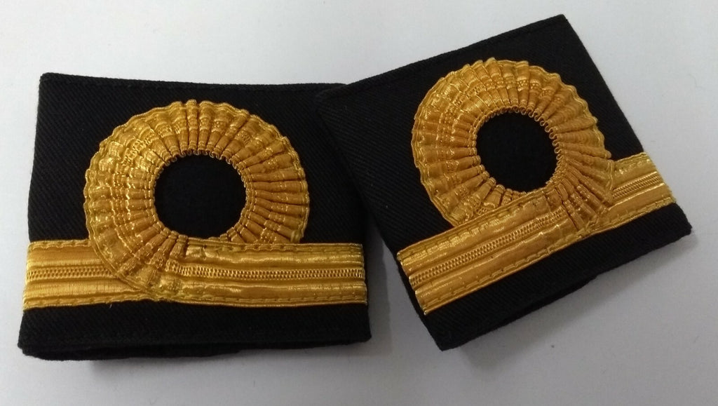 Genuine British Issue Royal Navy Sub Lieutenant Gold Lace Rank Slides RN SBLT 4