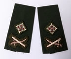 Vintage Major General Green Army Shoulder Slides Uniform Epaulettes Unissued