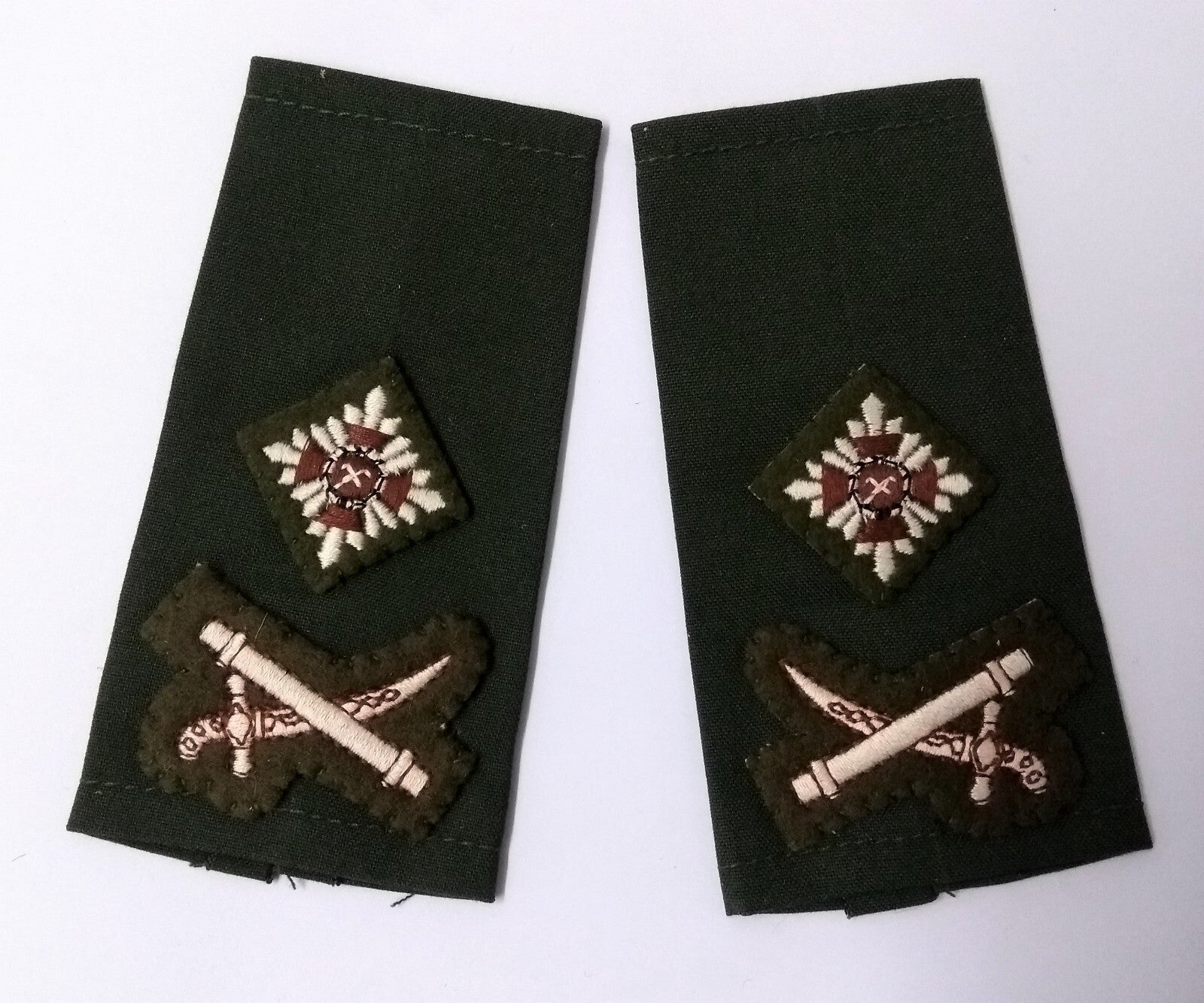 Vintage Major General Green Army Shoulder Slides Uniform Epaulettes Unissued