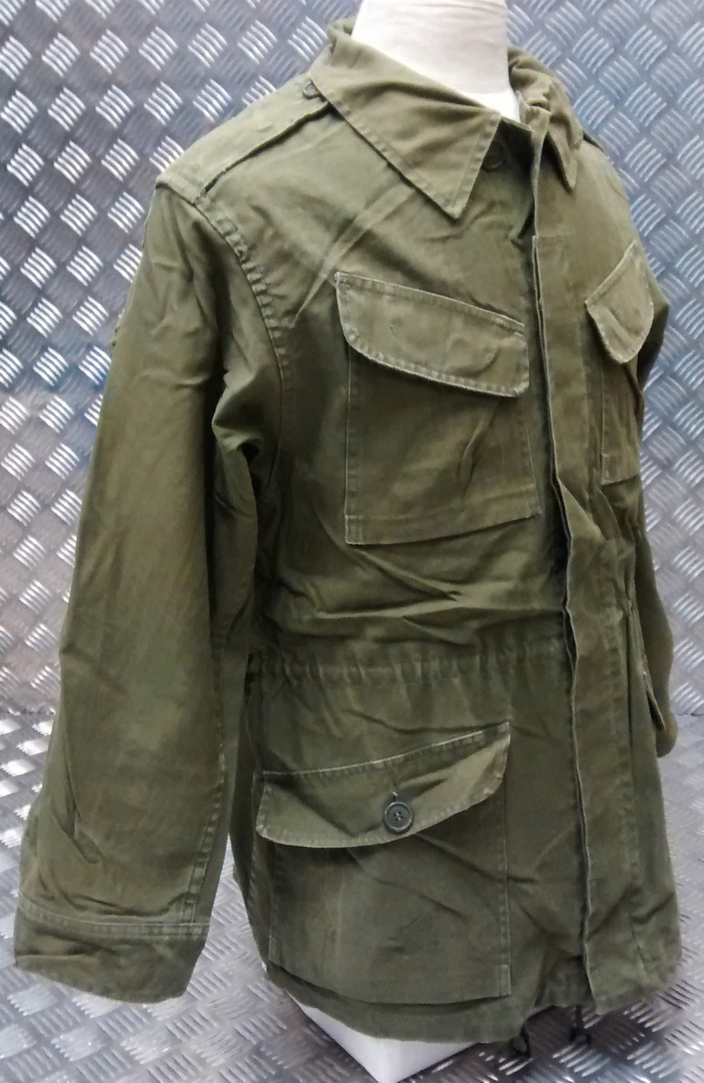 Genuine Vintage Military Combat Jacket 1980's Distressed Look Unique Look 80's