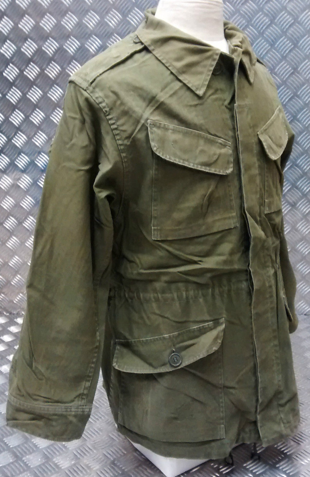 Genuine Vintage Military Combat Jacket 1980's Distressed Look Unique Look 80's