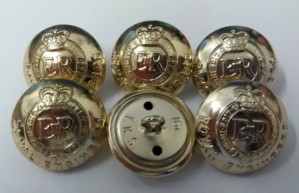Genuine British Army Issue No1 / No2 Dress Royal Engineers All Ranks Buttons 40L