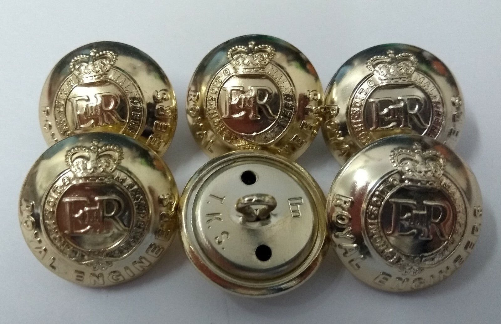 Genuine British Army Issue No1 / No2 Dress Royal Engineers All Ranks Buttons 40L