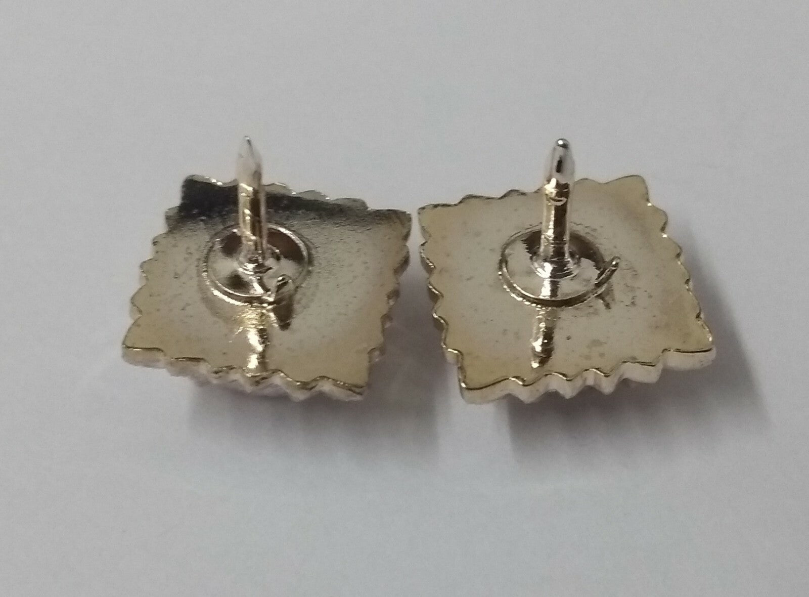 Light Infantry Pips 3/8" Silver Officer Rank Bath Stars Snap Pin X2 GIM160
