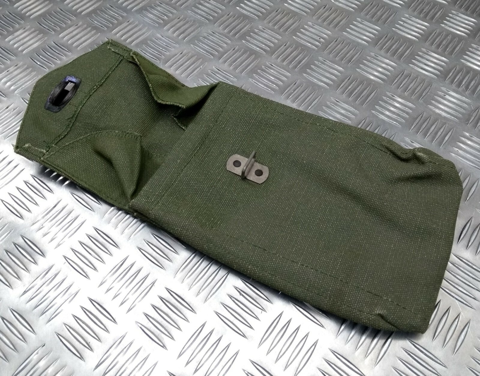 Vintage Army Green Heavy Duty Canvas Webbing Side Pouch Assorted - SWP1