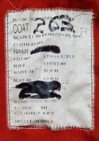 Red Long Coat Royal Hospital Chelsea Queens Crown British Army Uniform Faulty