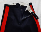 No1 Trousers Army British Heavy Wool 1 3/4" Red Stripe Blues Waist 37"