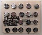 Blazer Buttons Engraved with Light Infantry Insignia 24L Chrome / Silver x20