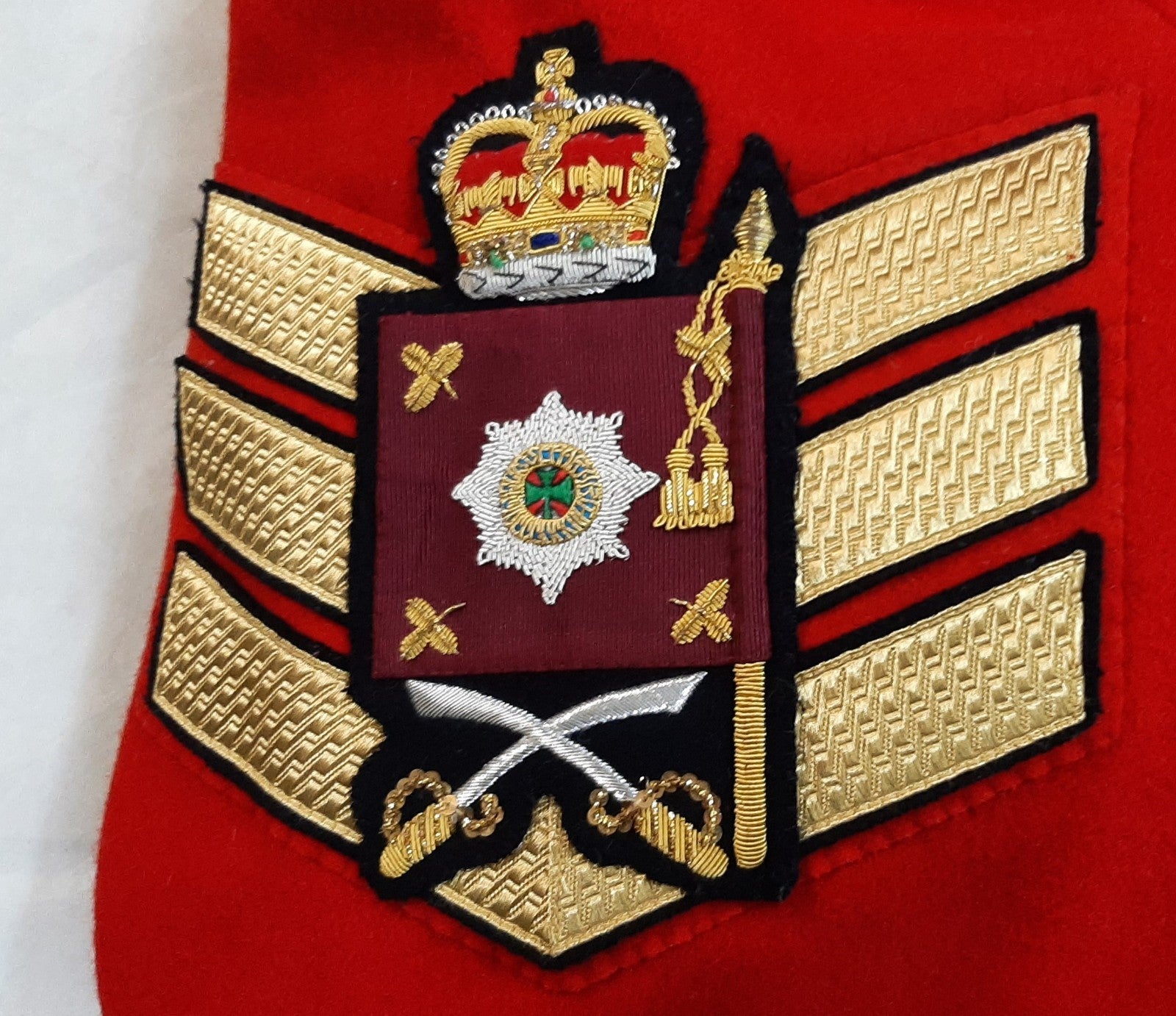 British Army Irish Red Tunic Scarlet Jacket IG With Gold Detail Good Size