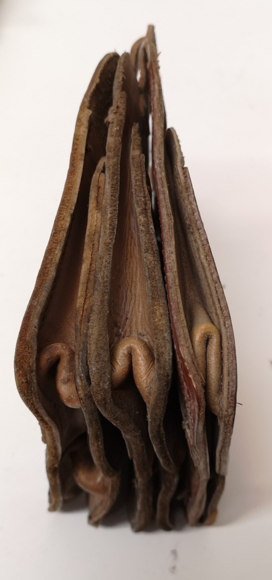 Vintage Double Leather Ammo / Utility Pouches set of 3