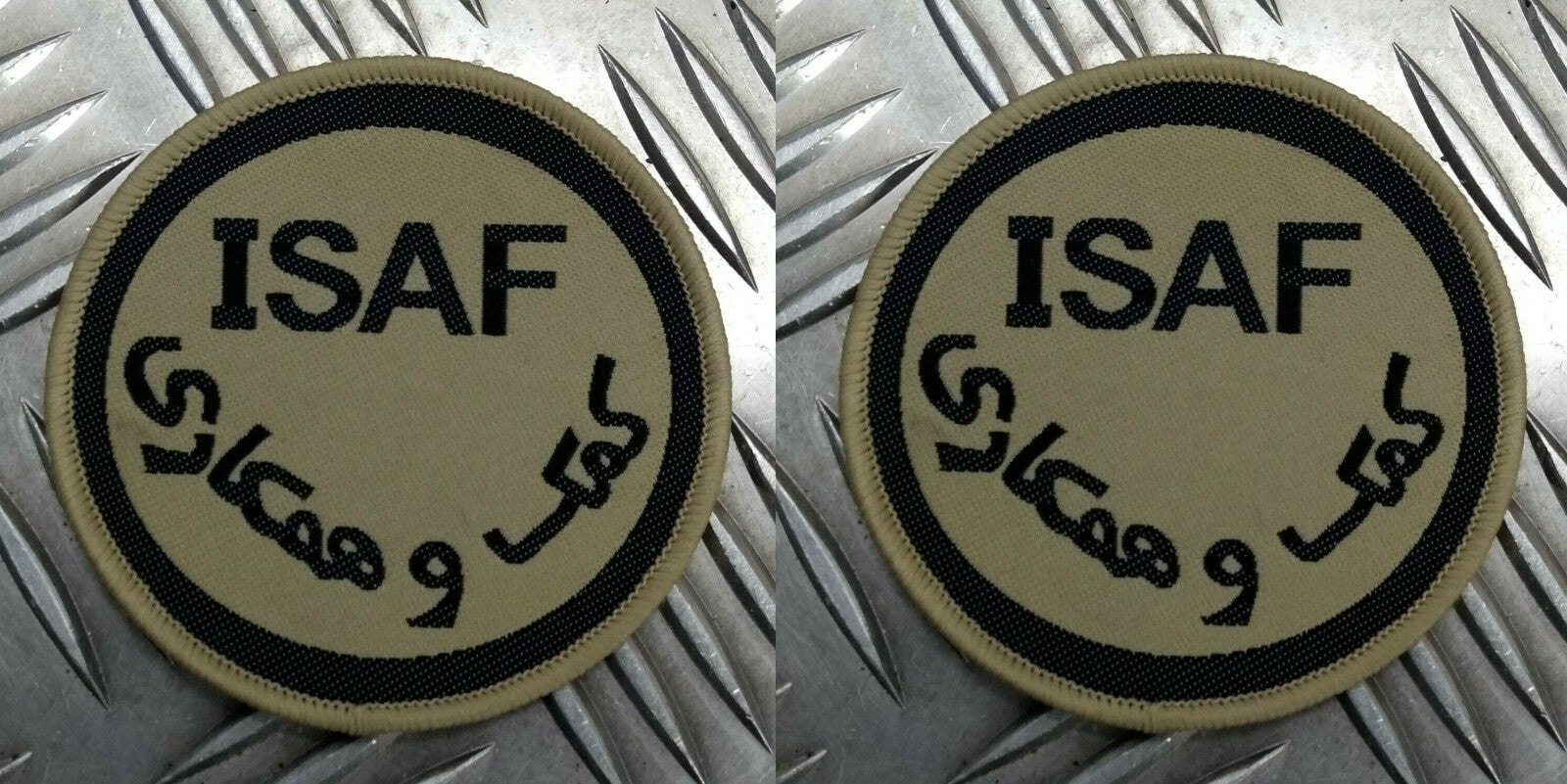 Genuine British ARMY ISAF International Security Assistance Force Badge X2 IS5
