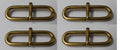 Genuine Vintage British 1 3/4" Parade Belt Prong Sliders X4 STD129