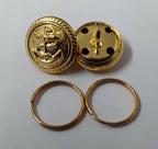 Naval Buttons Ring Back Dress With Rope Edged Anchor x 4