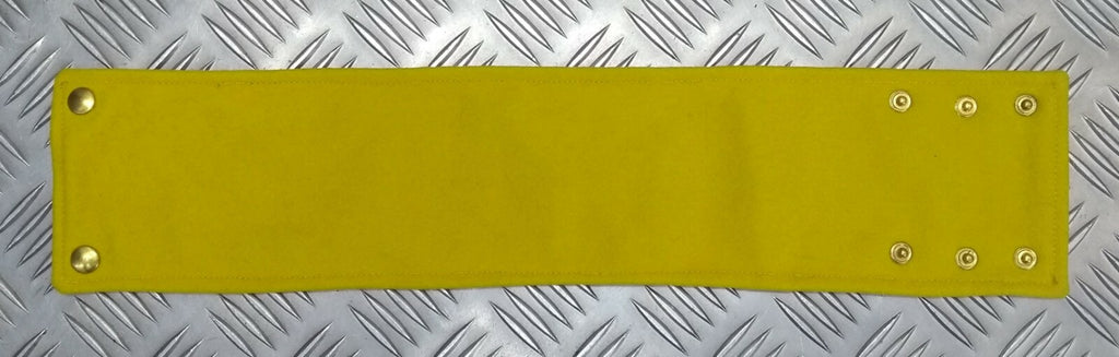Yellow Armband Brassard WW2 Pattern British Army Old Stock Unissued Khaki Lined