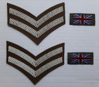 No2 FAD Chevrons 2 Bar and UK Flags 1 Pair