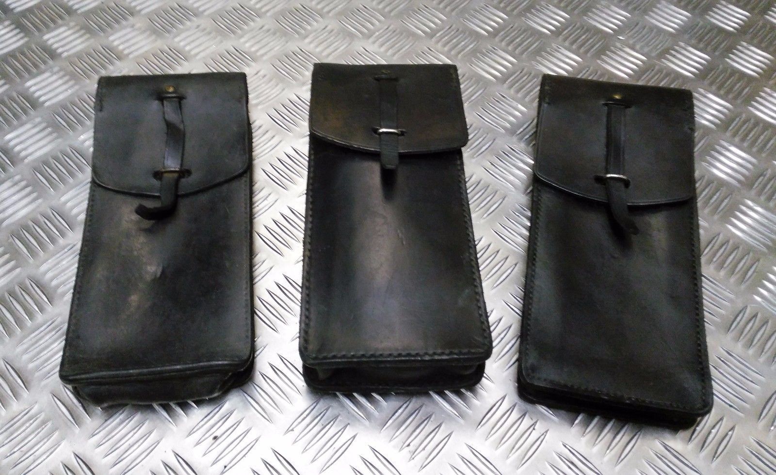 Genuine Vintage Issue Large Leather Ammo / Utility Pouch / Medic Pouch