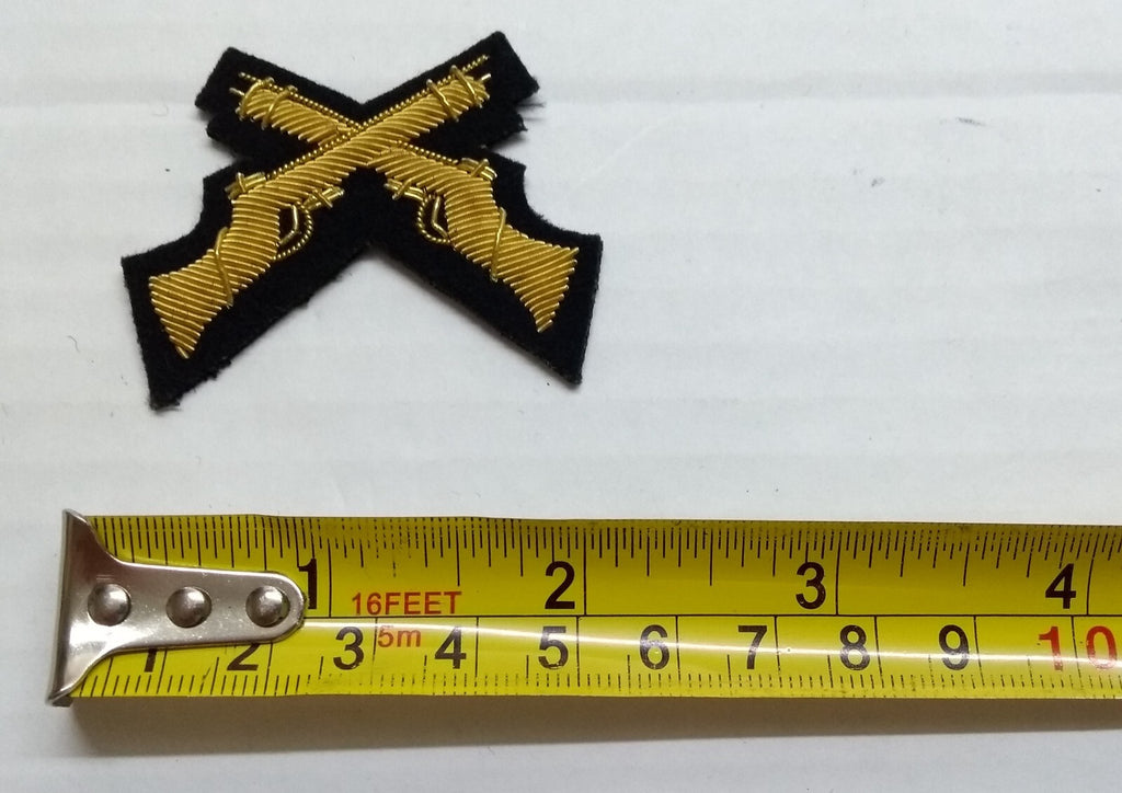 Mess Kit Badge Skill at Arms on Navy British Hand Embroidered Arm Patch