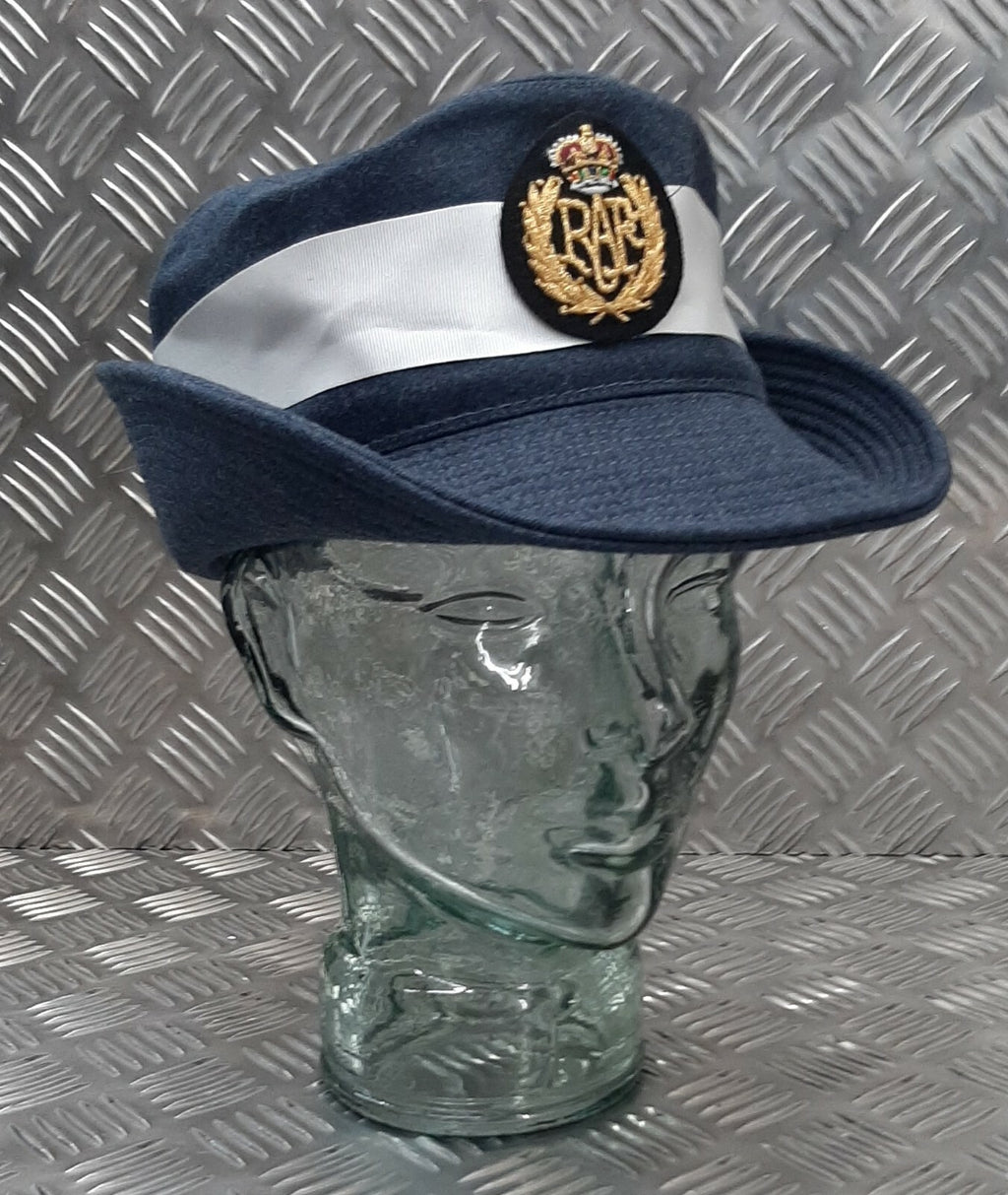 WRAF / RAF Tricorn Hat Airforce Blue Grey Colour Royal Air Force Womans Headwear 56cm