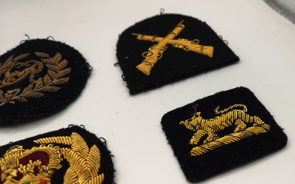 British Army / Navy / RAF Royal Air Force Qualification Rank Wire Braided Badges set of 6