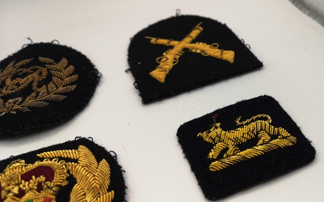 British Army / Navy / RAF Royal Air Force Qualification Rank Wire Braided Badges set of 6
