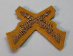 Mess Kit Badge Skill at Arms SASC Yellow British Hand Embroidered Arm Patch
