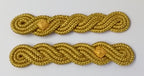 2nd Lieutenant Shoulder Cords Ceremonial Wire Cord Shoulder Epaulettes Rank Pips