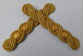 Lieutenant Shoulder Cords Ceremonial Wire Cord Shoulder Epaulettes & Rank Pips