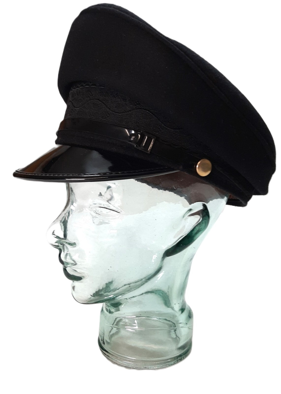 Army Cap No1 British Black Officers Oak Leaf Band By Goldings Headwear 58cm