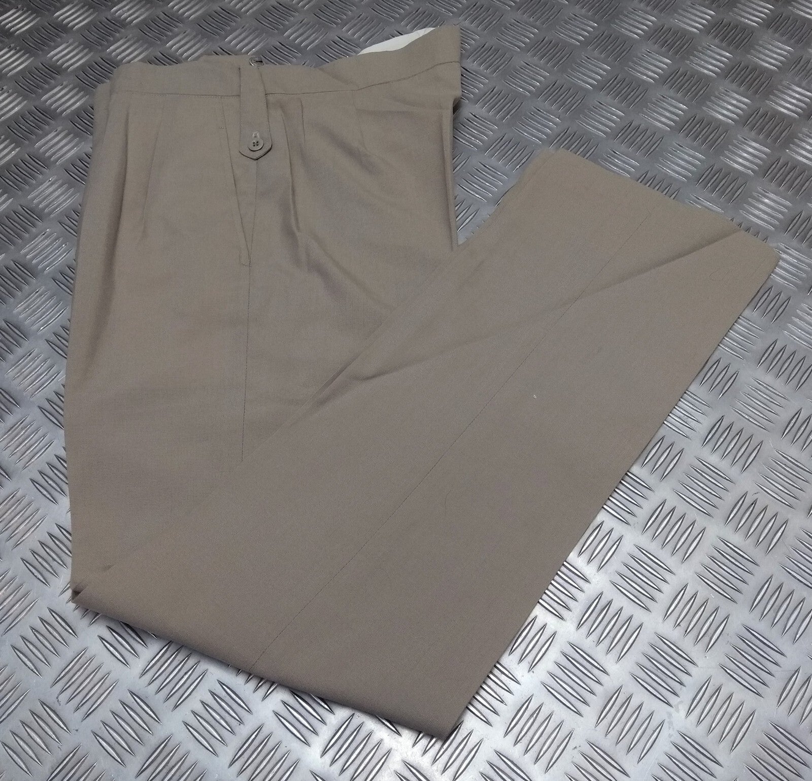 Vintage Fawn Trousers British Old Pattern Lightweight Dress Trousers