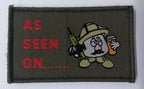 OD Green Army Patch Potato Head "As Seen On" Additional Morale Badge